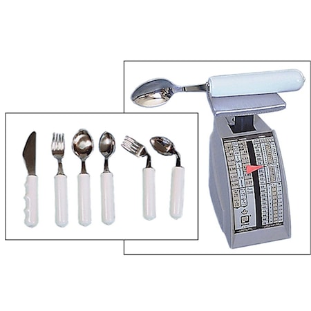 Fabrication Enterprises 8 oz Weighted Cutlery, Straight Soup Spoon FA129471